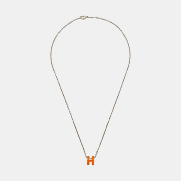 Pop H Metal Silver Necklace