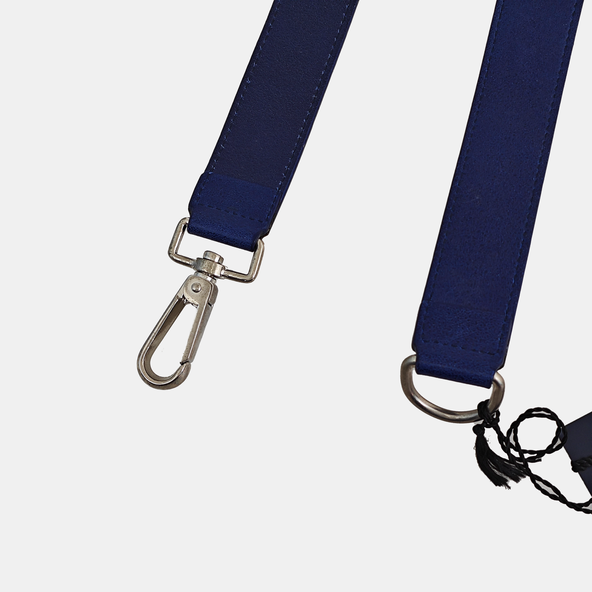 Leather Bag Strap Blue
