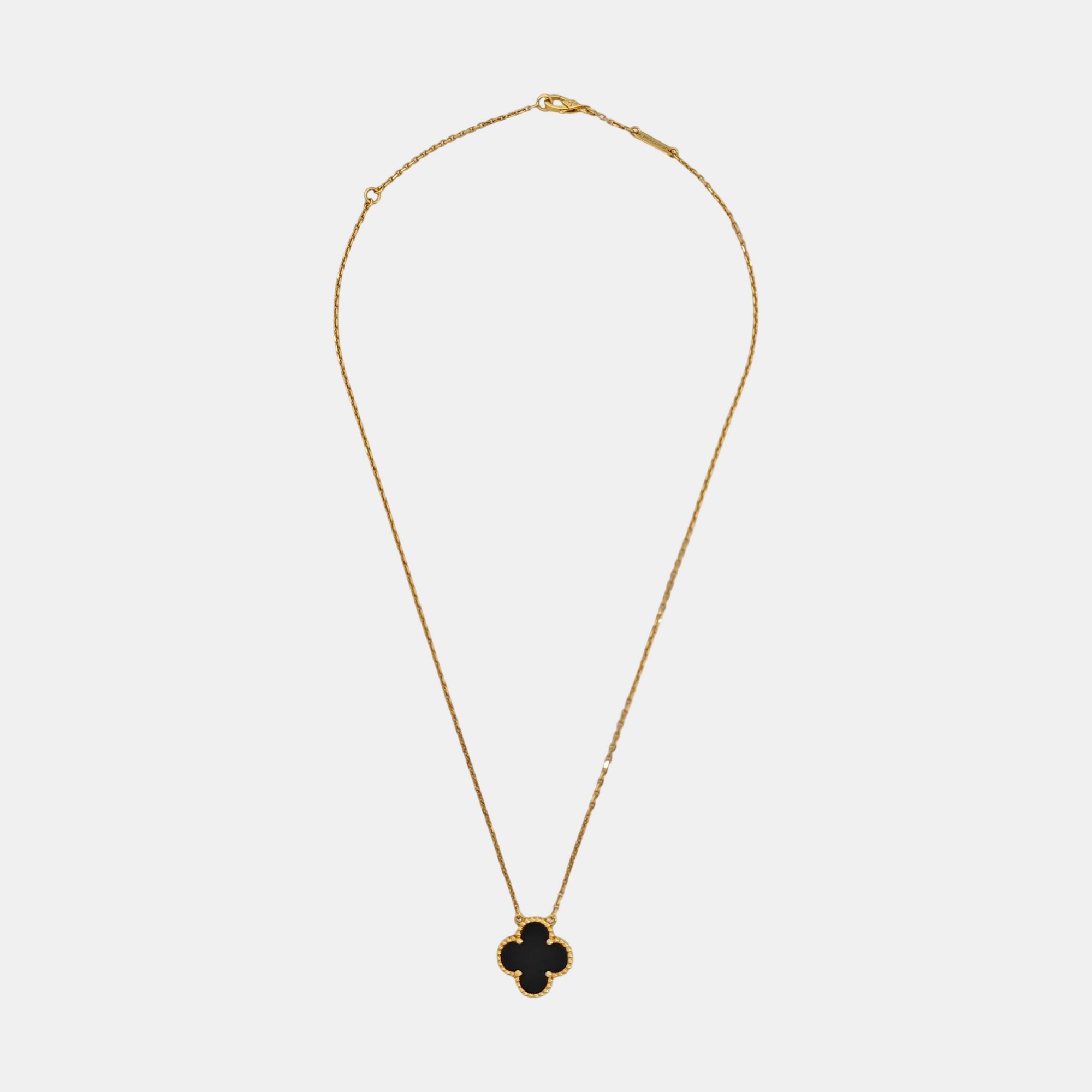 Vintage Alhambra 18k Gold Necklace