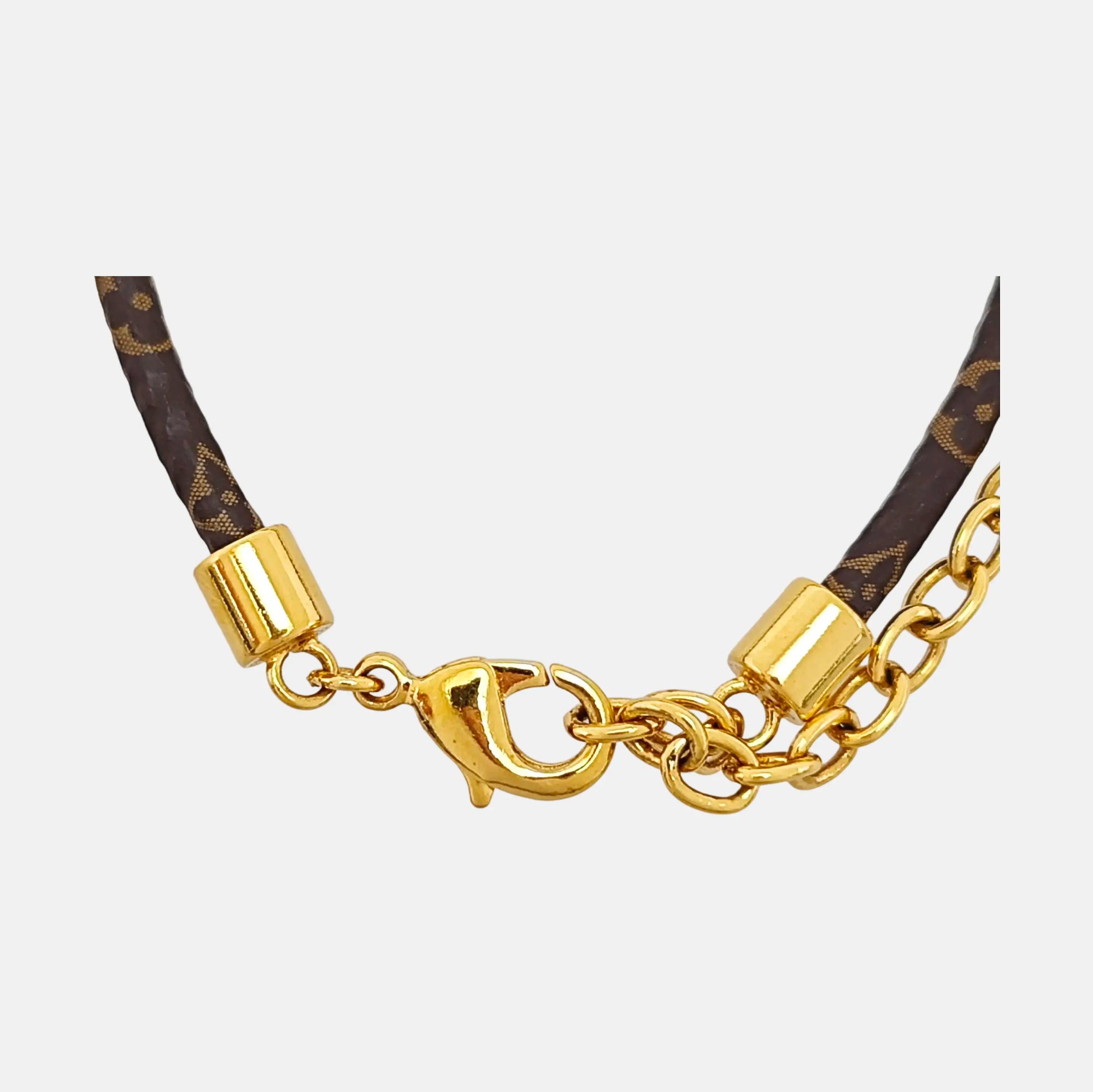 LV SOUND Leather Brown Bracelet