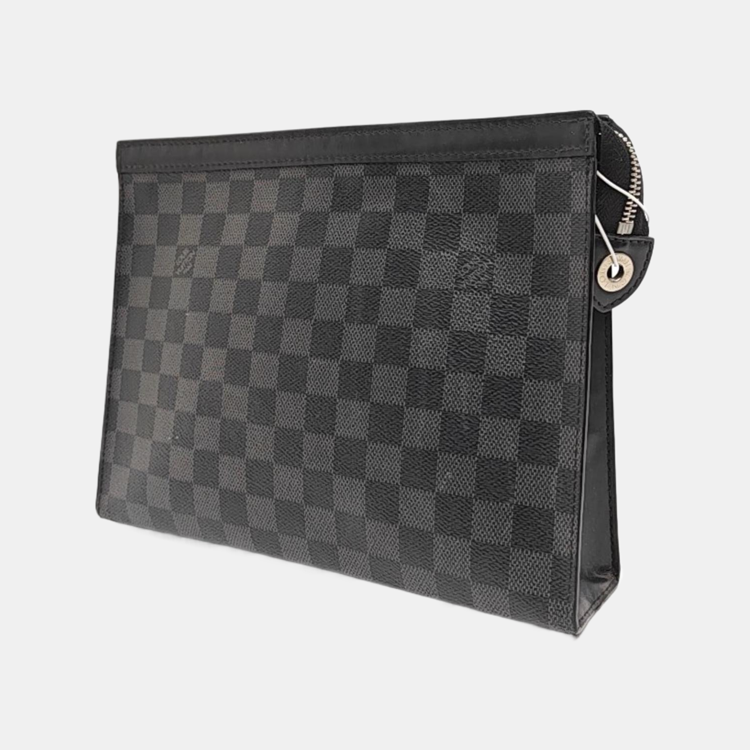 Pochette Voyag MM Damier Graphite Coated Canvas Gray