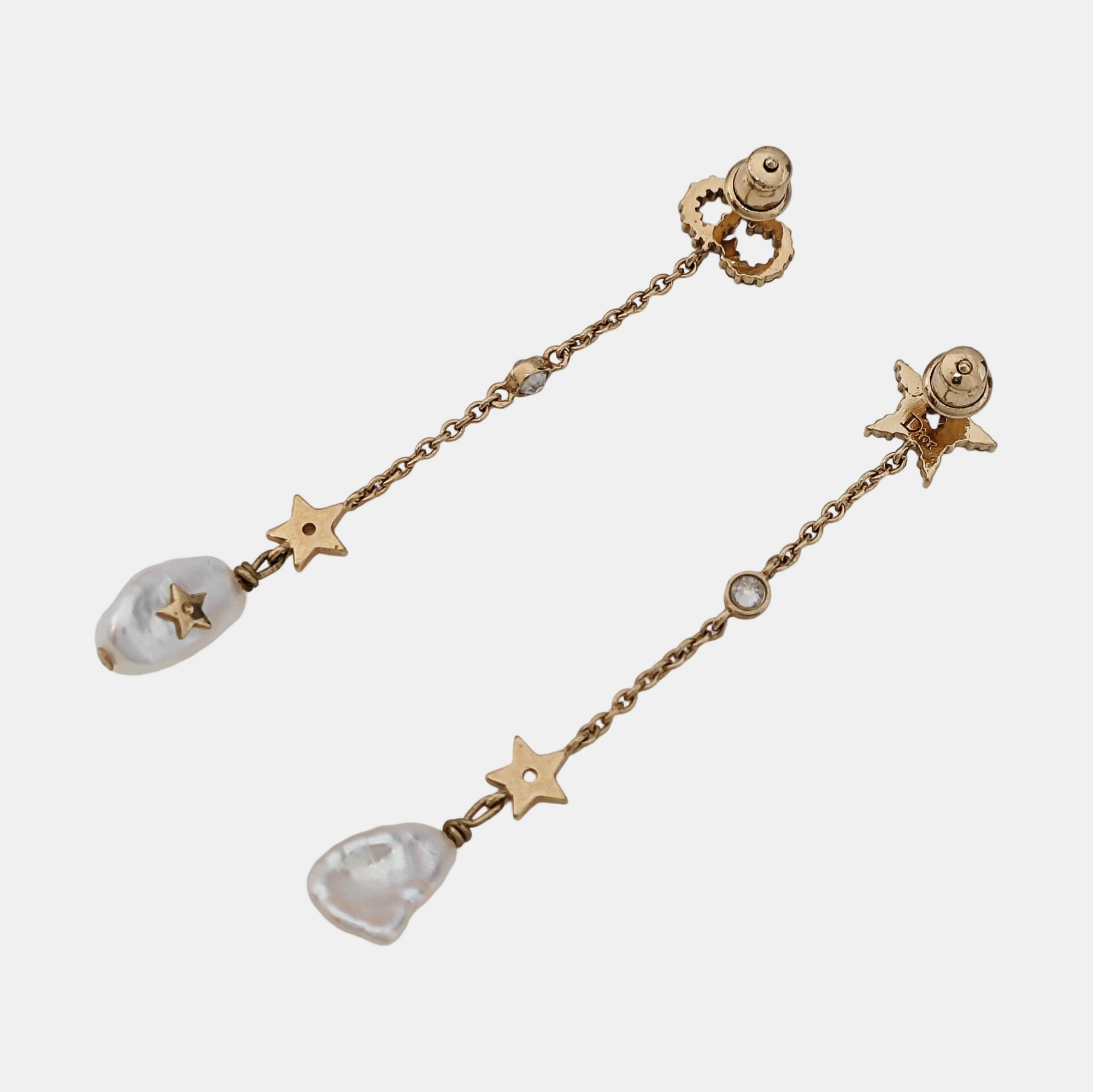 La Petite Tribale Metal Gold Stud Earrings