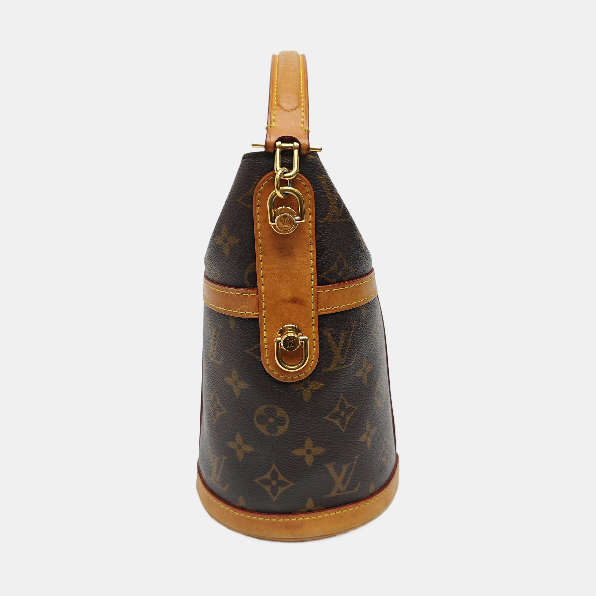 DUFFLE Monogram Coated Canvas Brown