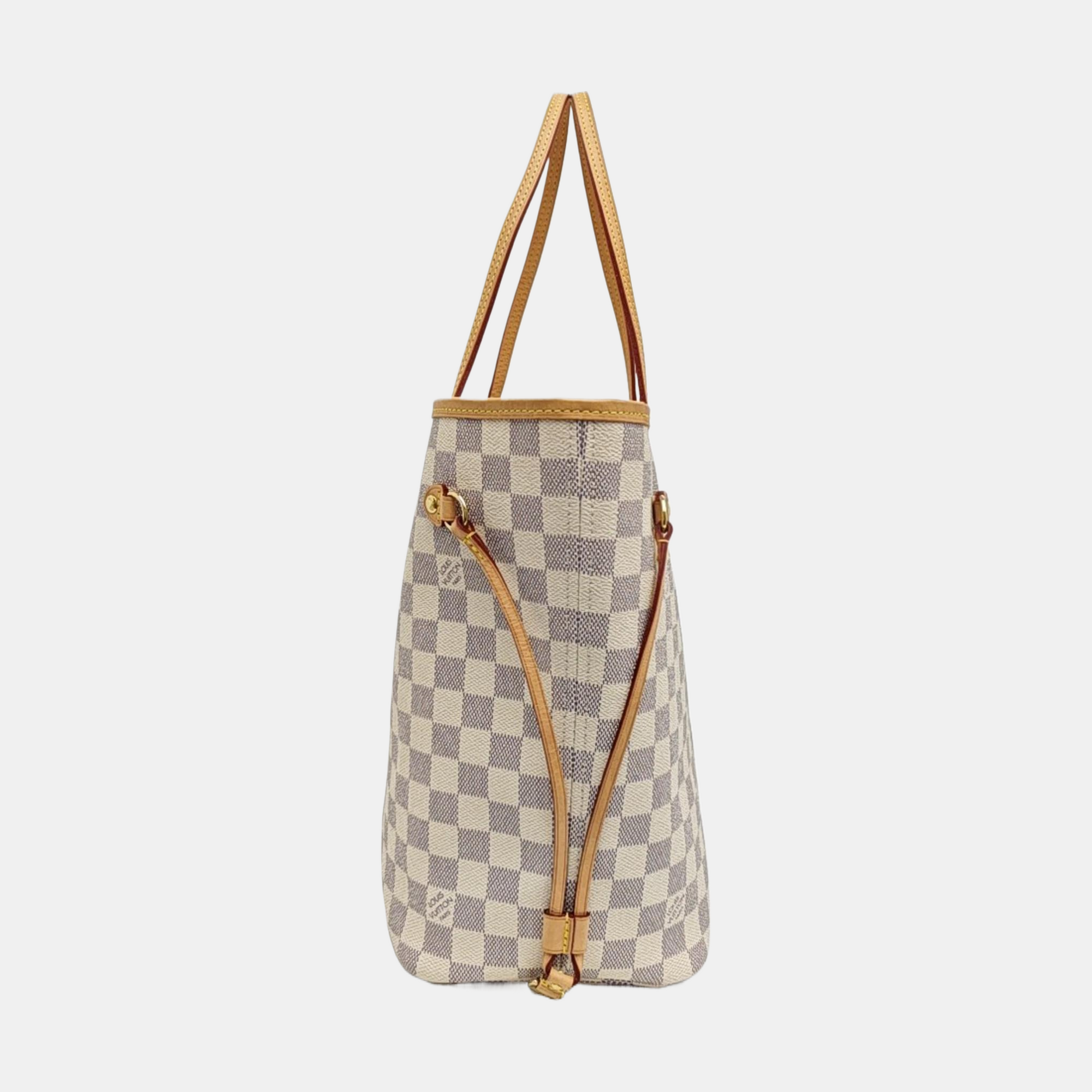 NEVERFULL MM Damier Azur Coated Canvas White