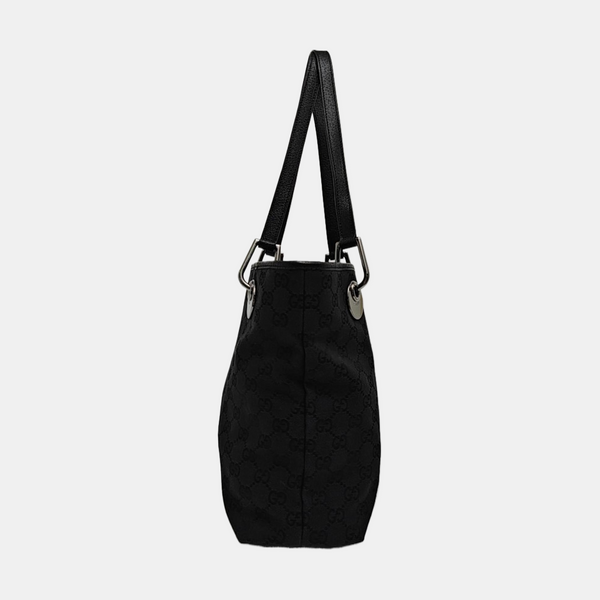 Full Moon Monogram Coated Canvas Black