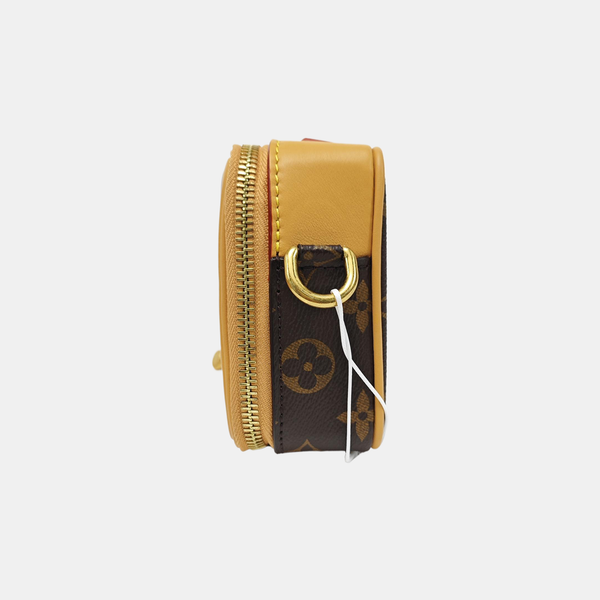 Monogram Coated Canvas Shoulder Bag Brown