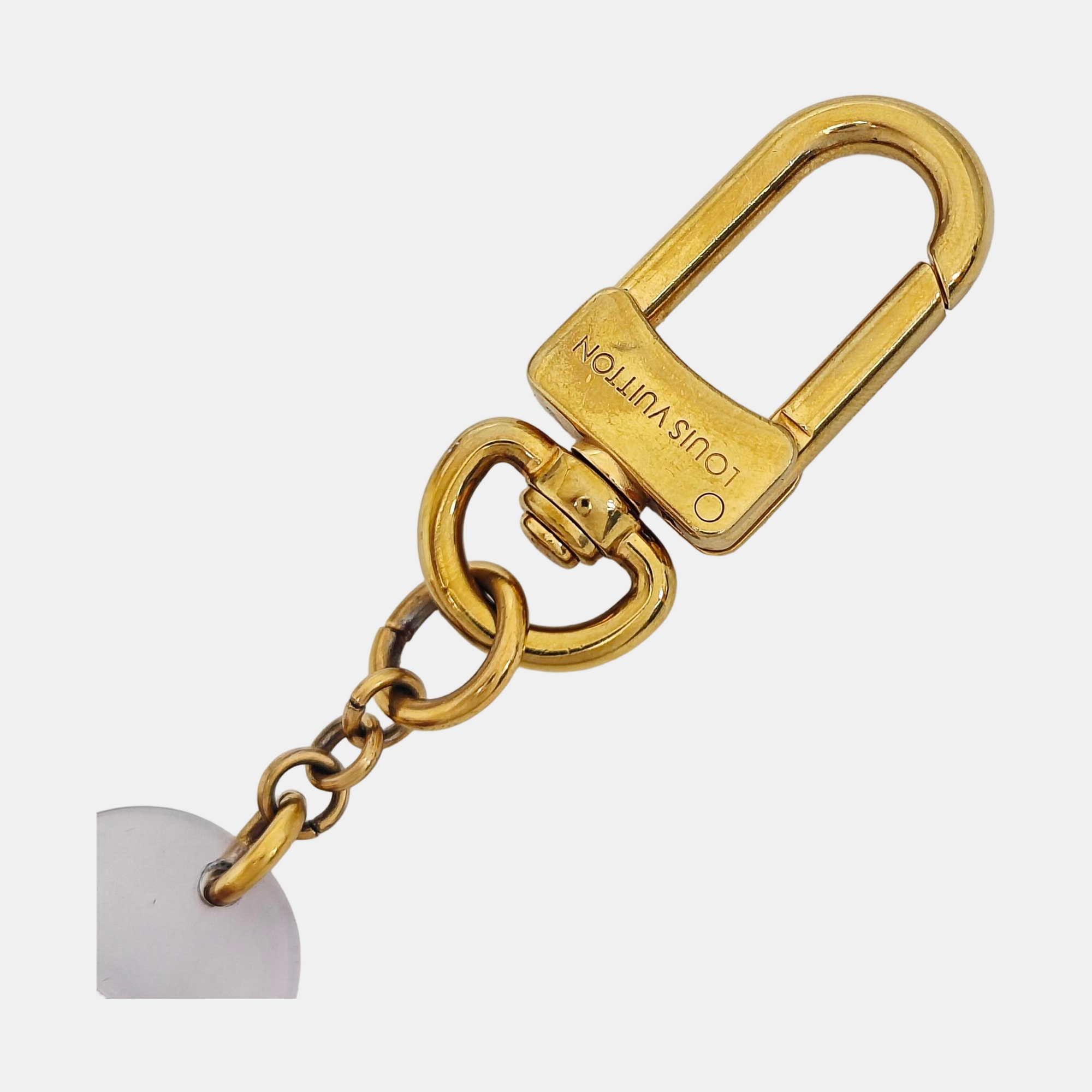 Synthetic Bag Charm Brown