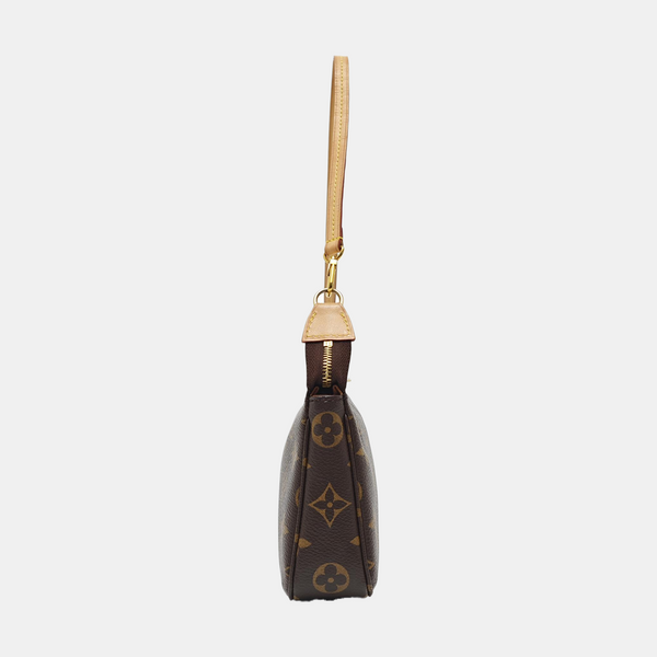 ACCESSOIRES GM Monogram Coated Canvas Brown