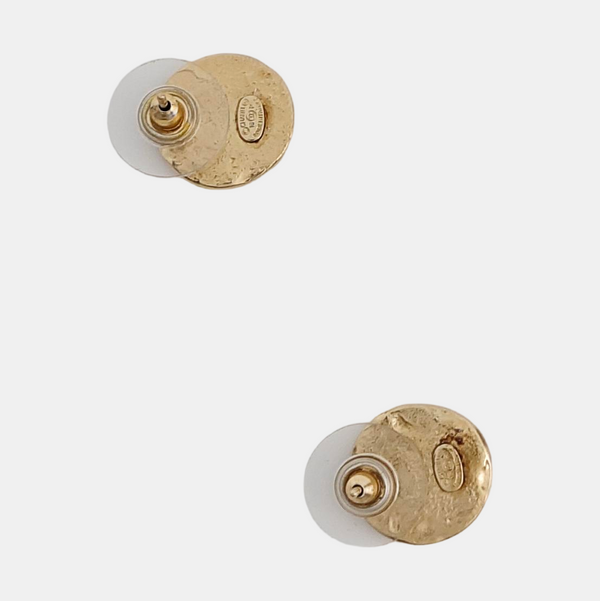 Metal Gold Stud Earrings