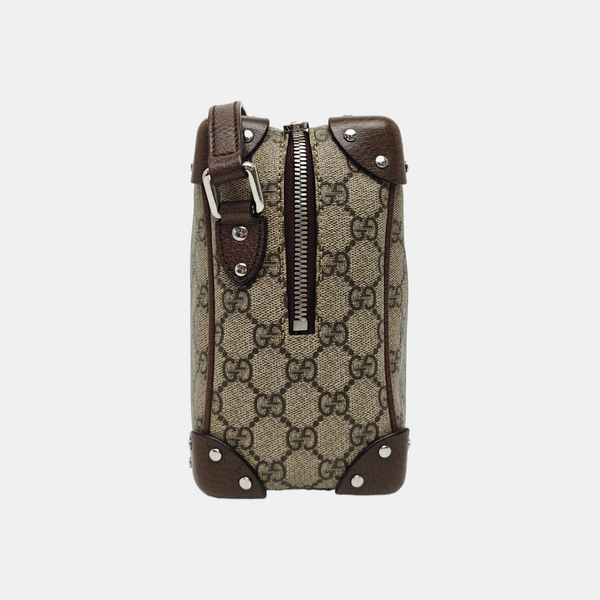 Trunk Monogram Coated Canvas Brown