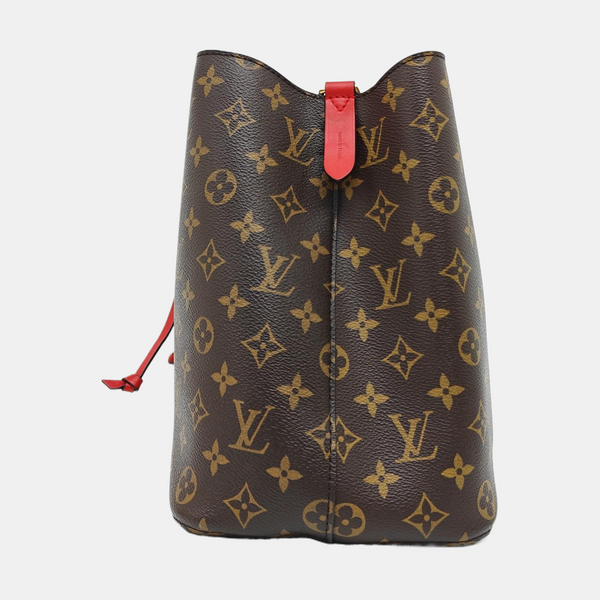 NÉONOÉ MM Monogram Coated Canvas Brown