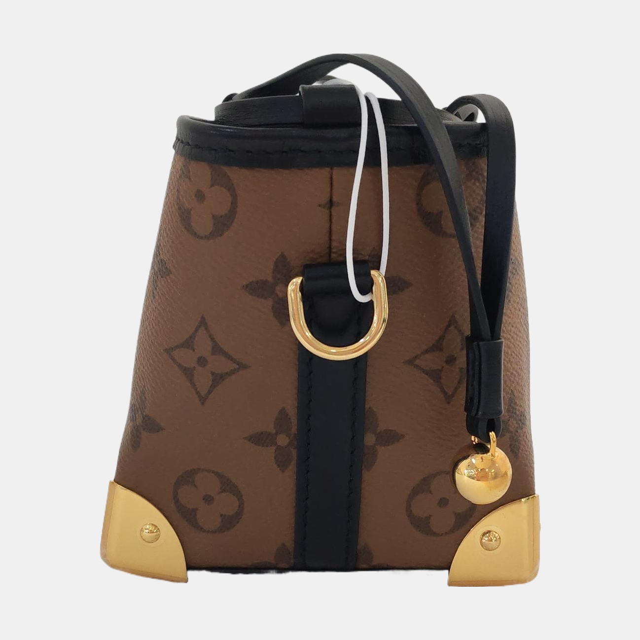 NOÉ PURSE LV CHARMS Monogram Coated Canvas Brown