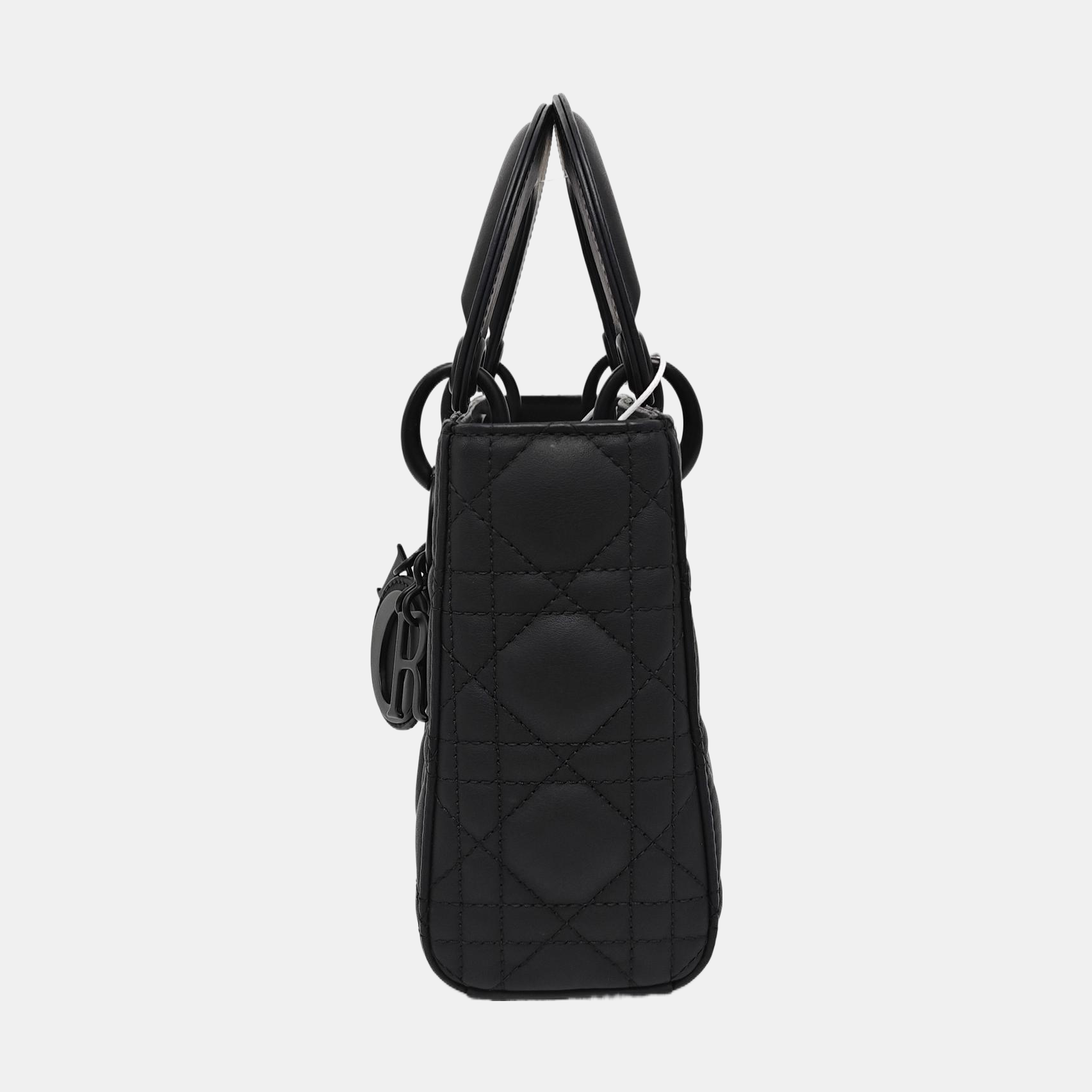 Lady Dior Mini Cannage Calfskin Black