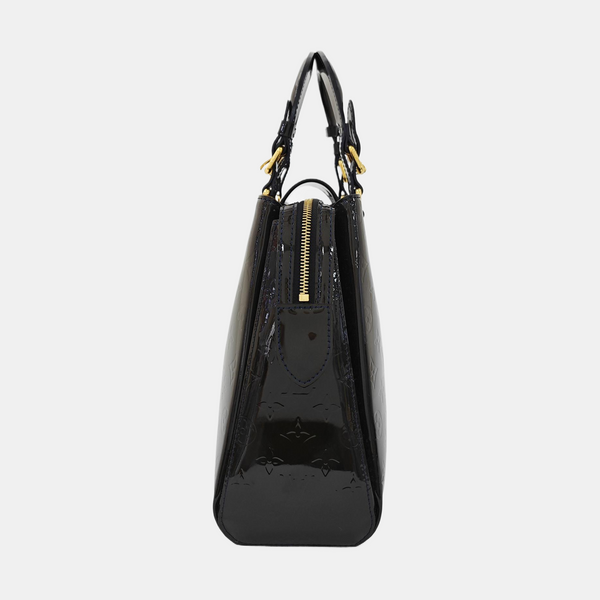 MELROSE AVENUE Monogram Patent Leather Green