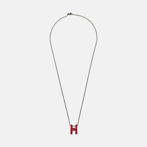 Pop H Metal Silver Necklace