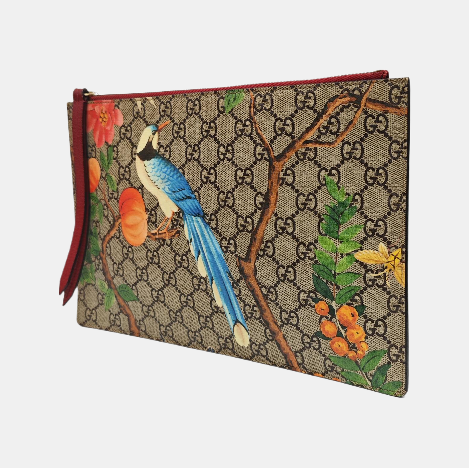 GG Blooms Monogram Coated Canvas Beige