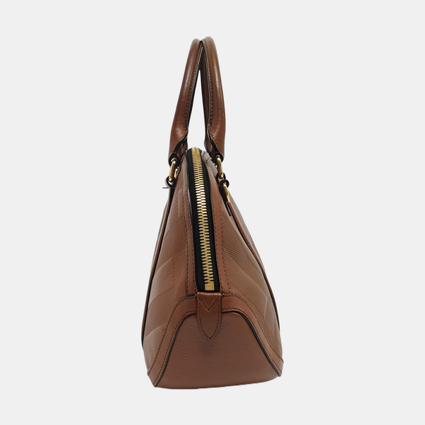 Calfskin Shoulder Bag Brown