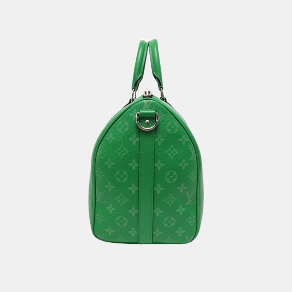 KEEPALL 45 Monogram Coated Canvas Green