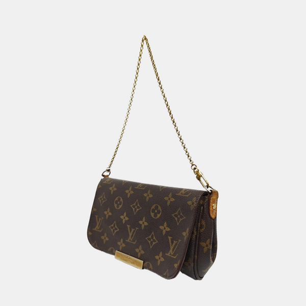 FAVORITE PM Monogram Coated Canvas Brown
