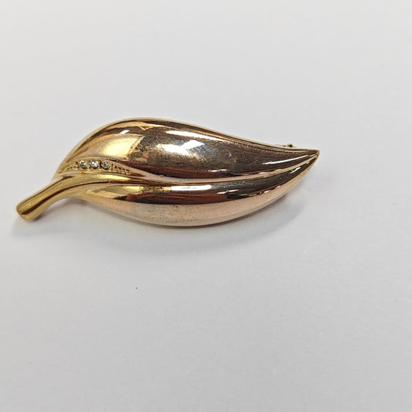 Metal Gold Brooch