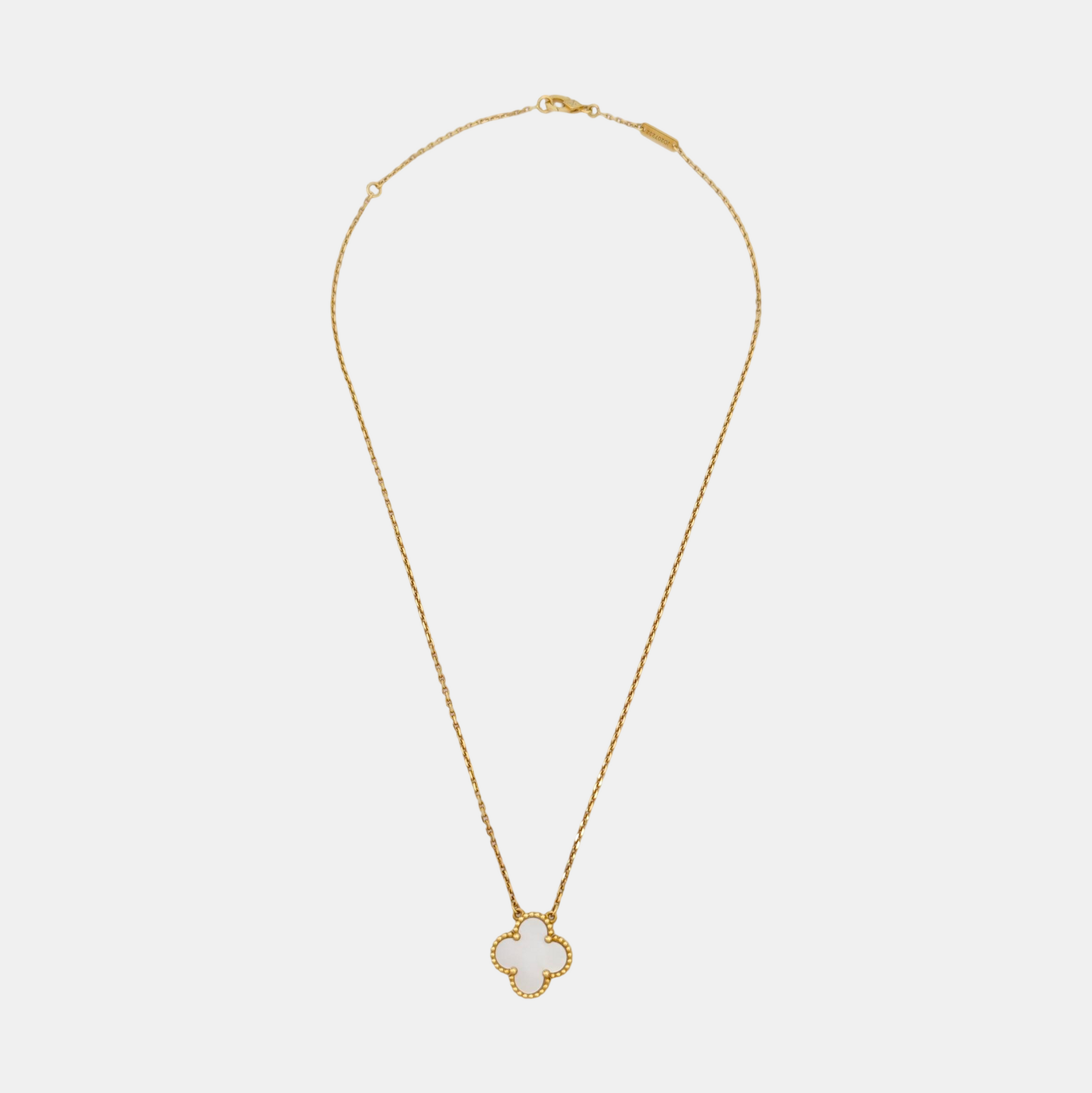 Vintage Alhambra 18k Gold Necklace