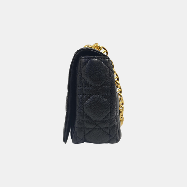 Dior Caro Small Cannage Calfskin Black