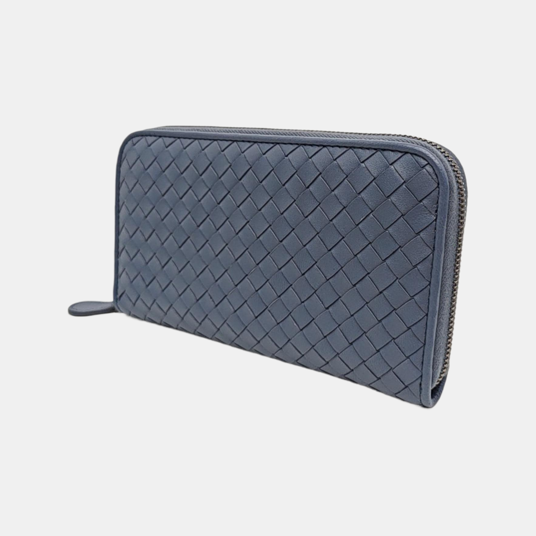 Lambskin Wallet Blue