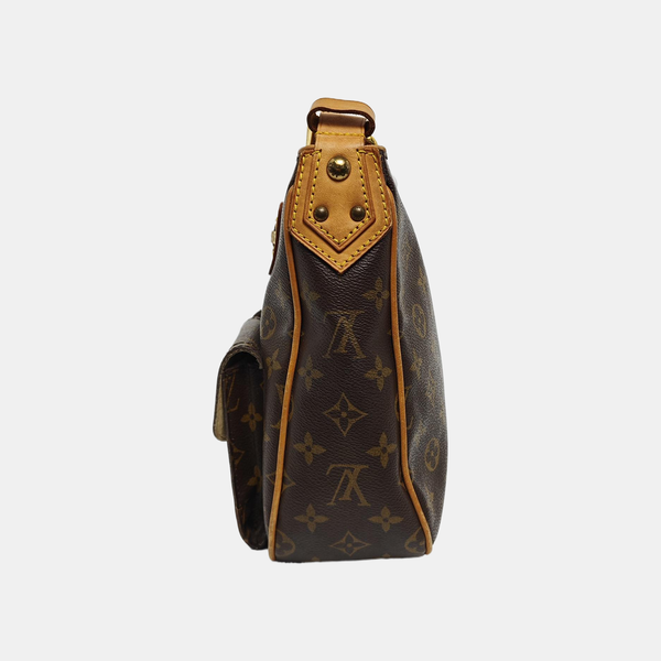 HUDSON GM Monogram Coated Canvas Brown