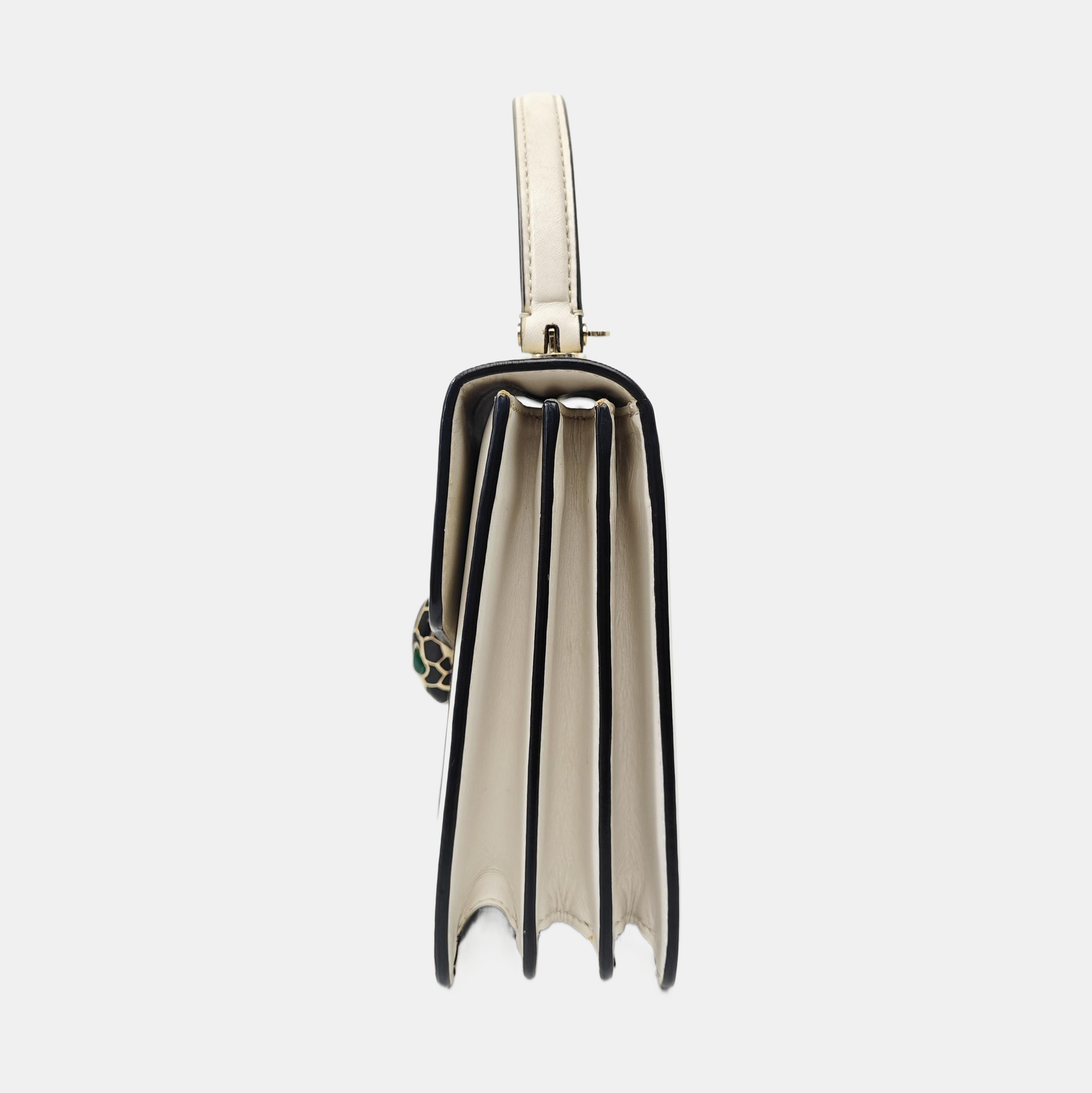 SERPENTI FOREVER Small Calfskin White