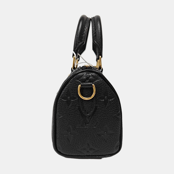 SPEEDY Nano Monogram Calfskin Black