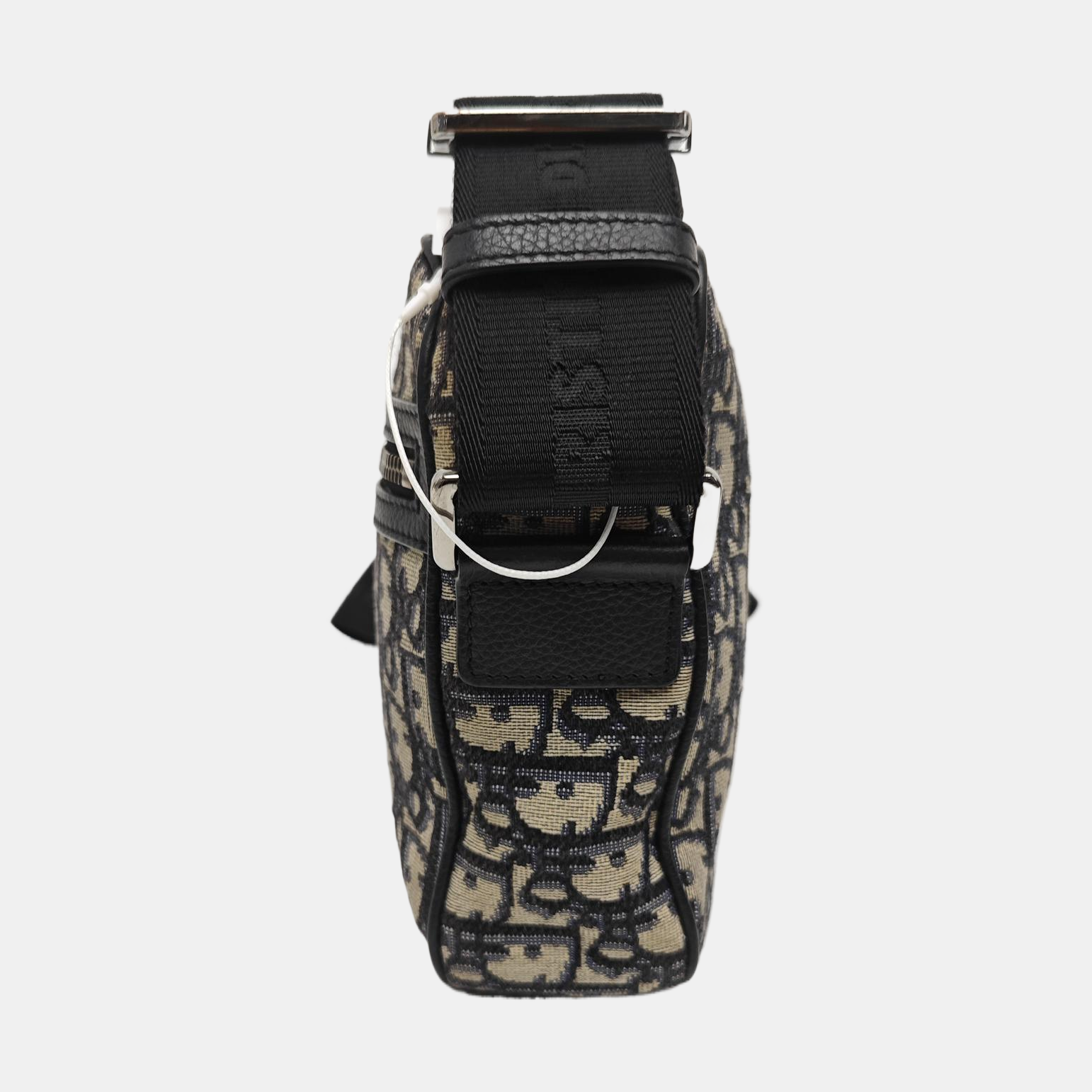 Oblique Fabric Shoulder Bag Beige