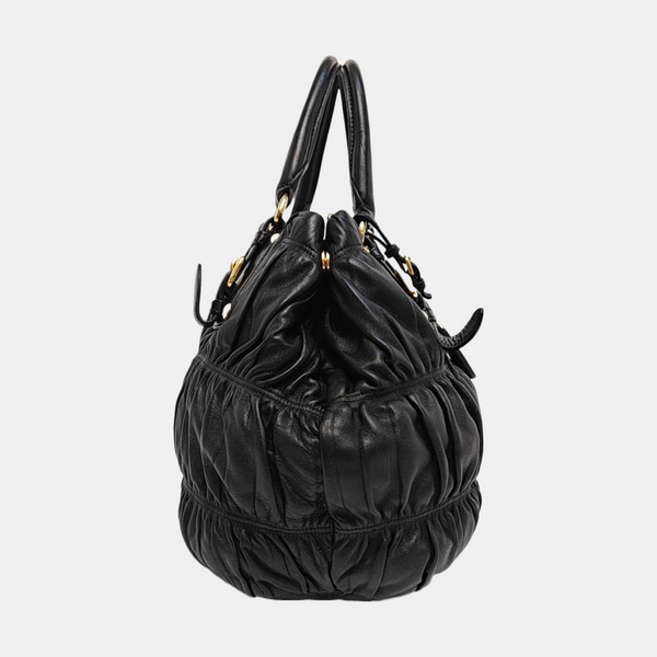 Gaufre Quilted Lambskin Black