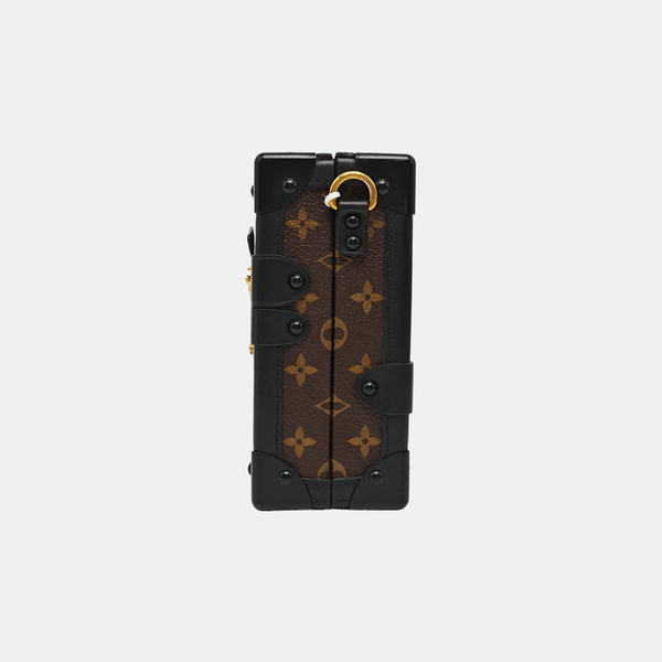 PETITE MALLE Monogram Coated Canvas Brown