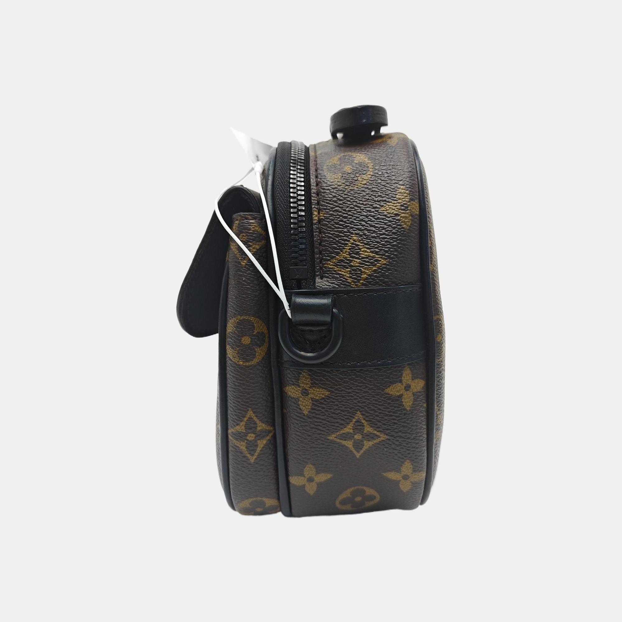 S LOCK Monogram Coated Canvas Brown