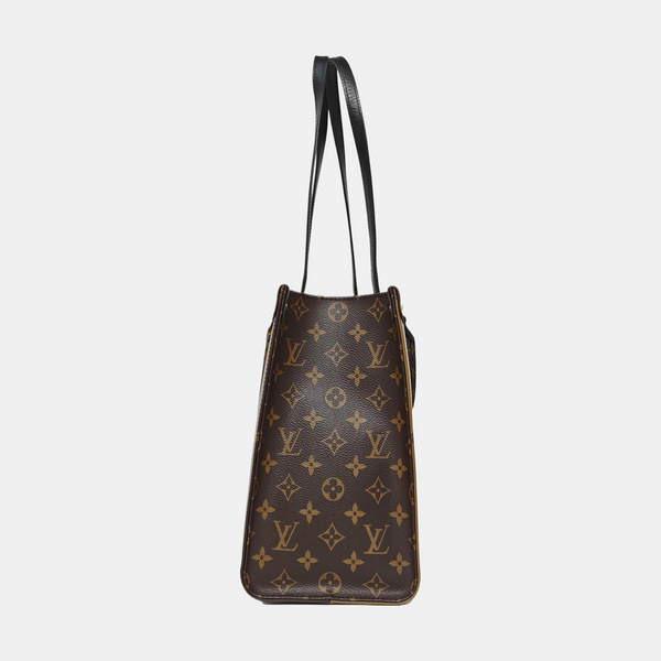 ONTHEGO MM Monogram Coated Canvas Brown