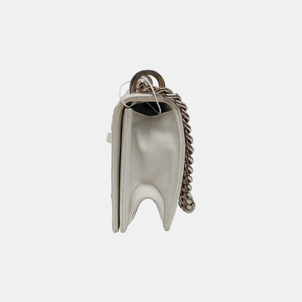 Diorama Small Cannage Calfskin White