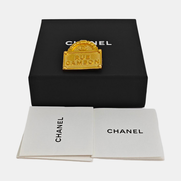 Metal Gold Brooch
