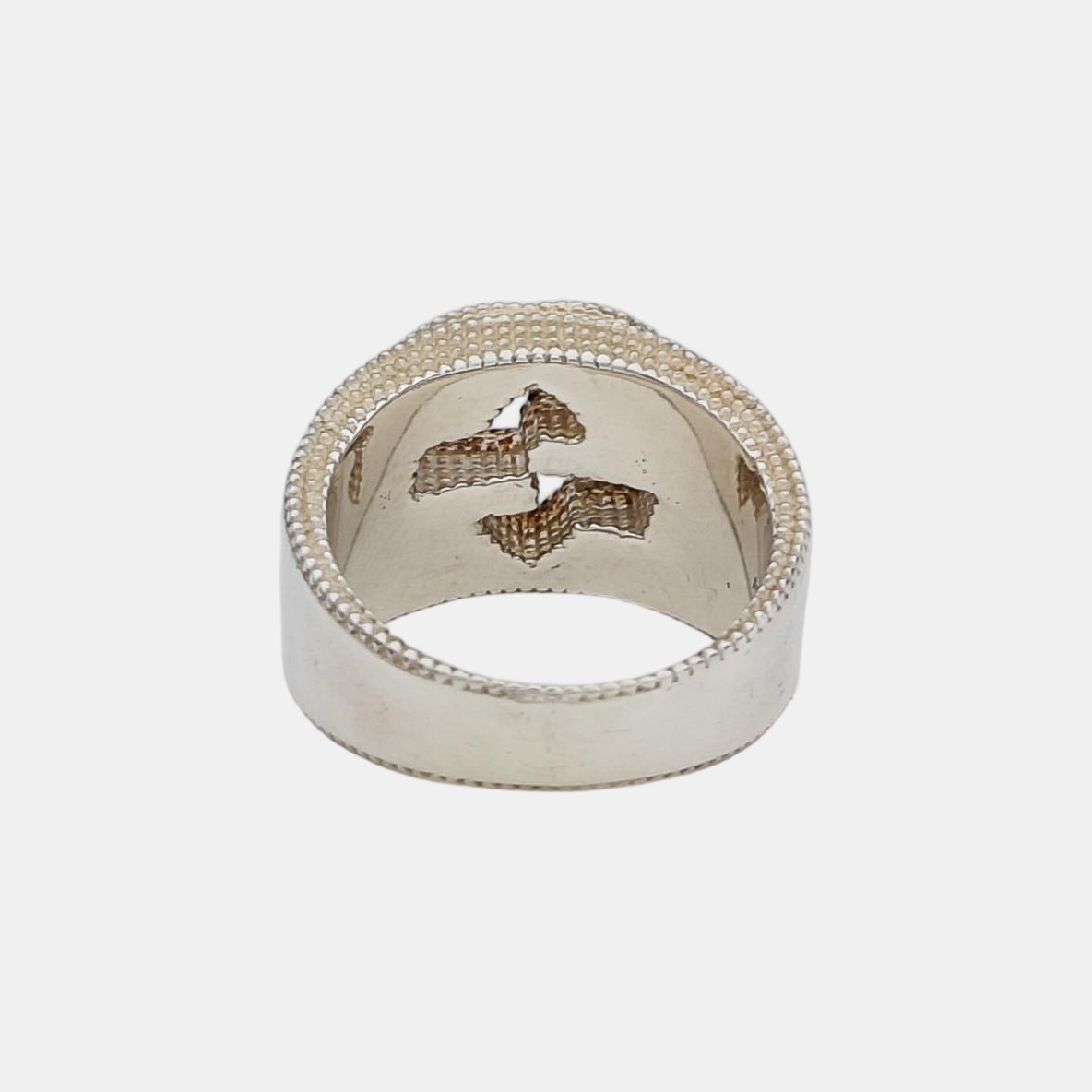 Interlocking G 925 Sterling Silver Ring HK 21