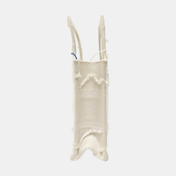Book Tote Mini Canvas White
