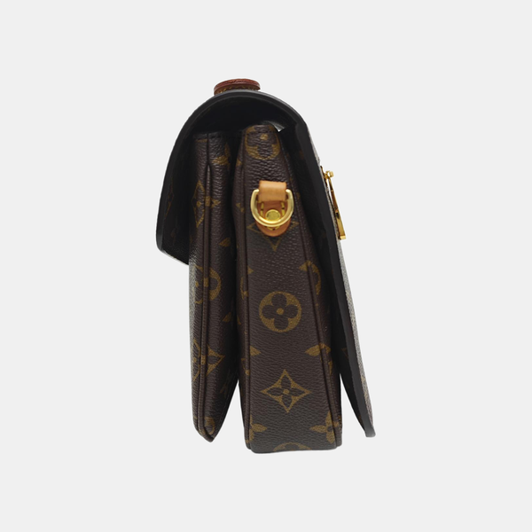 MÉTIS MM Monogram Coated Canvas Brown