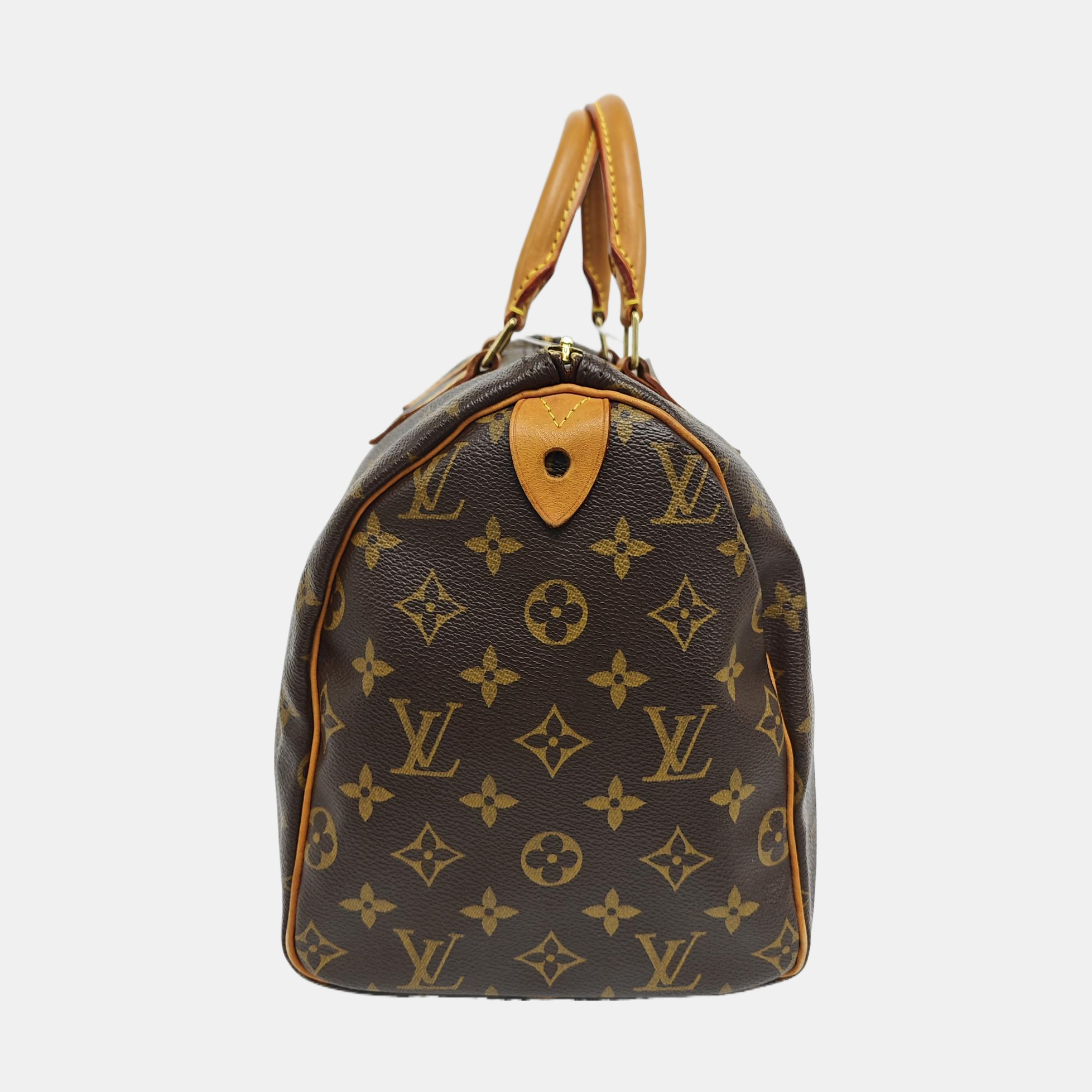 SPEEDY 30 Monogram Coated Canvas Brown