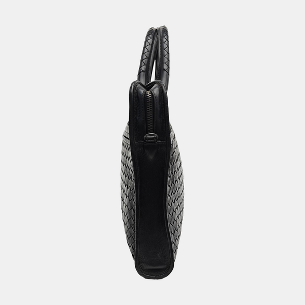 Calfskin Top Handle Bag Black