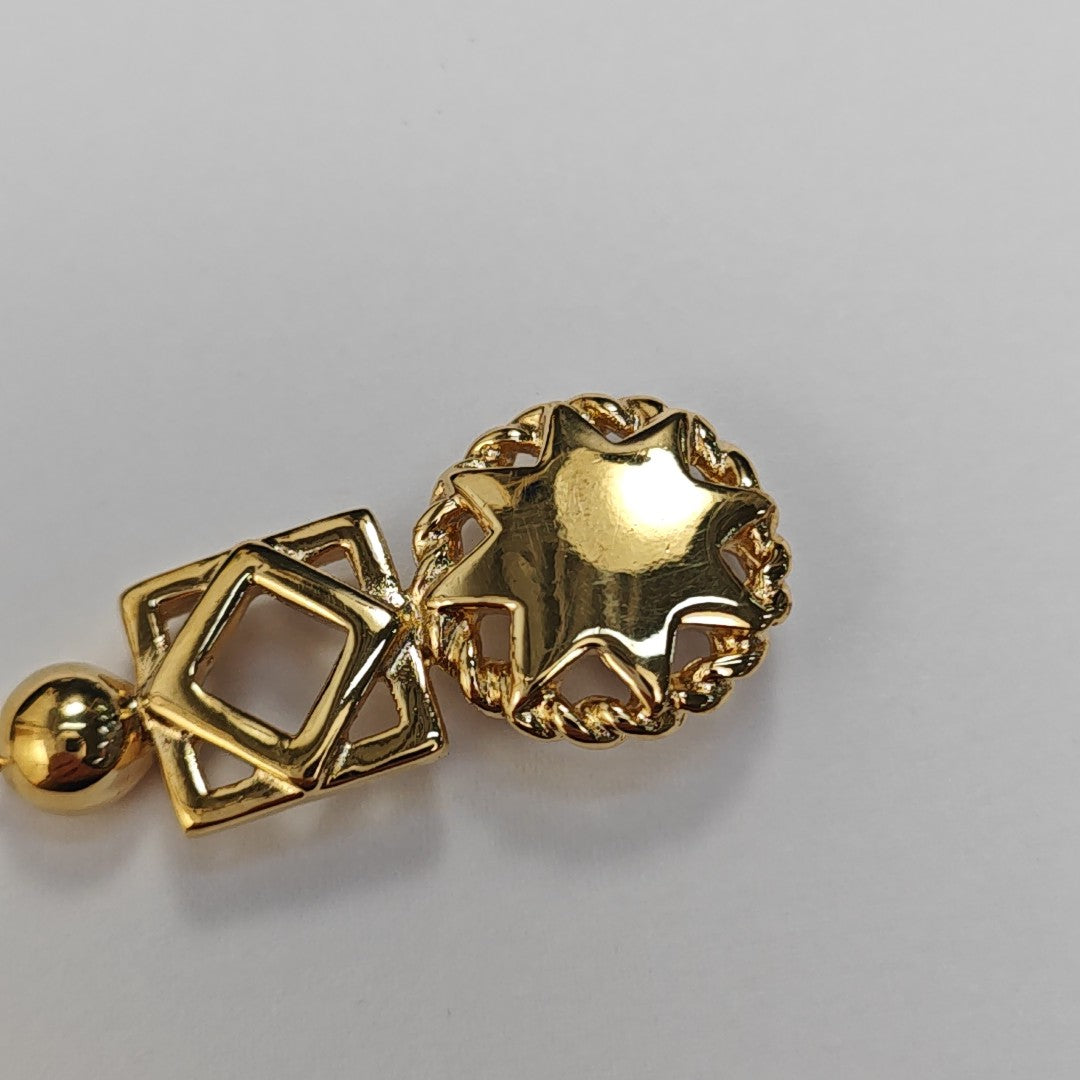 Metal Gold Brooch