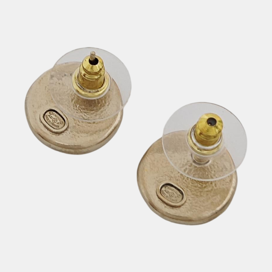 Metal Gold Stud Earrings
