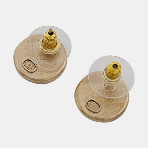 Metal Gold Stud Earrings