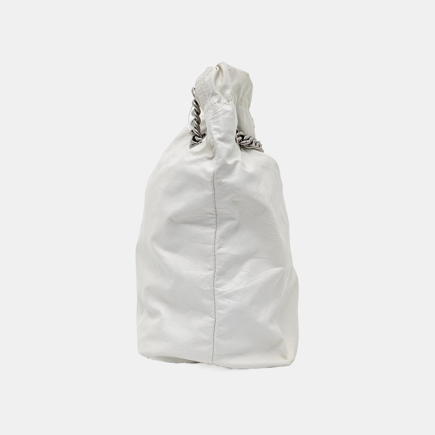 Calfskin Shoulder Bag White