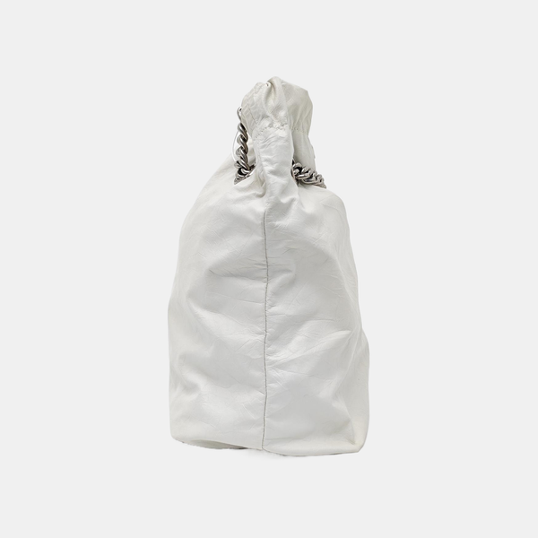 Calfskin Shoulder Bag White