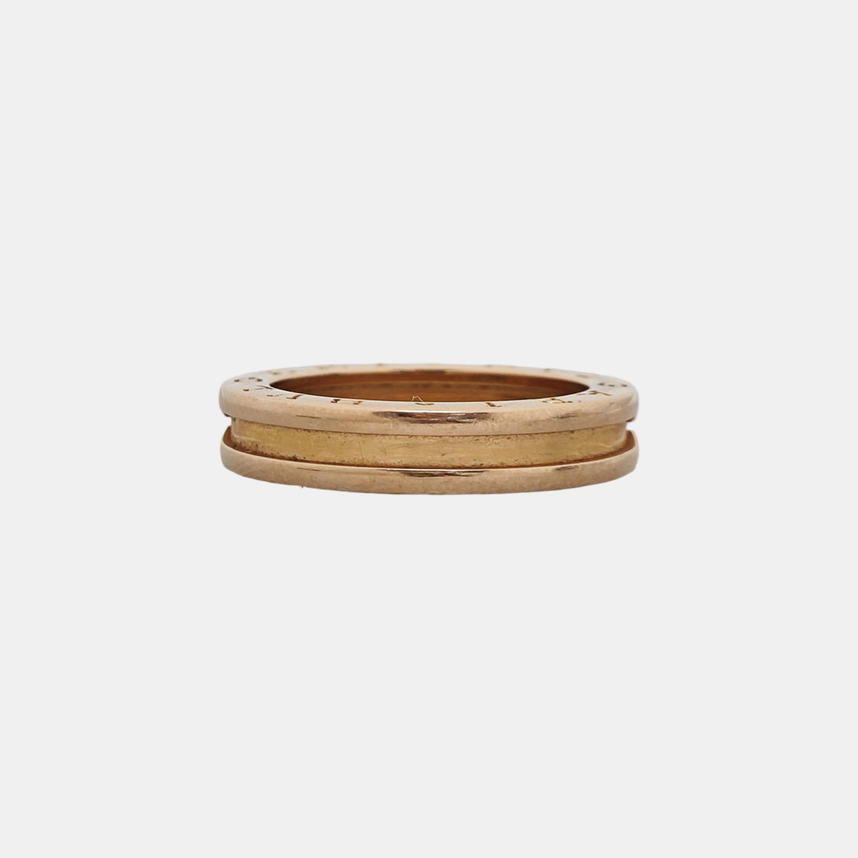 B.ZERO1 18k Rose Gold Ring EU 56