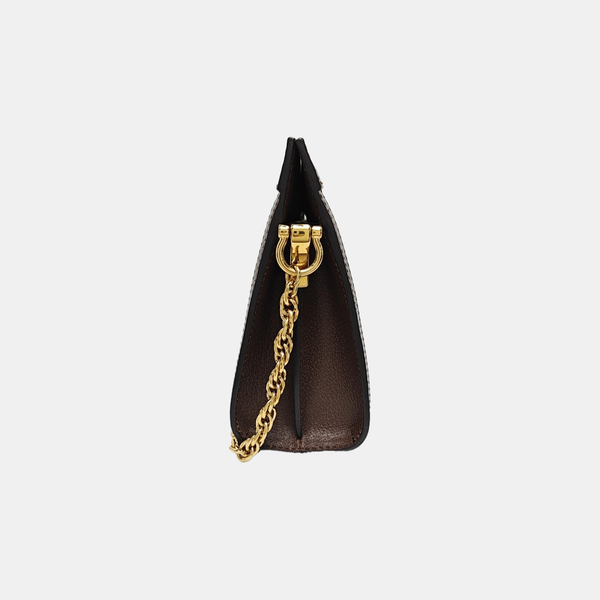 Ophidia Small Monogram Coated Canvas Beige