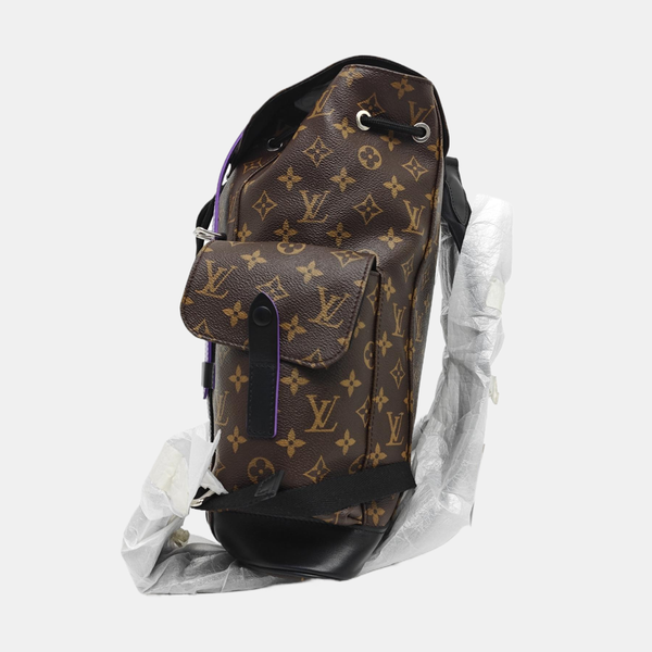 CHRISTOPHER PM Monogram Coated Canvas Brown